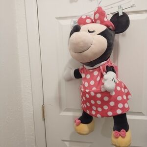 Source Unknown Pink and Black Polka Dot Plush Toy